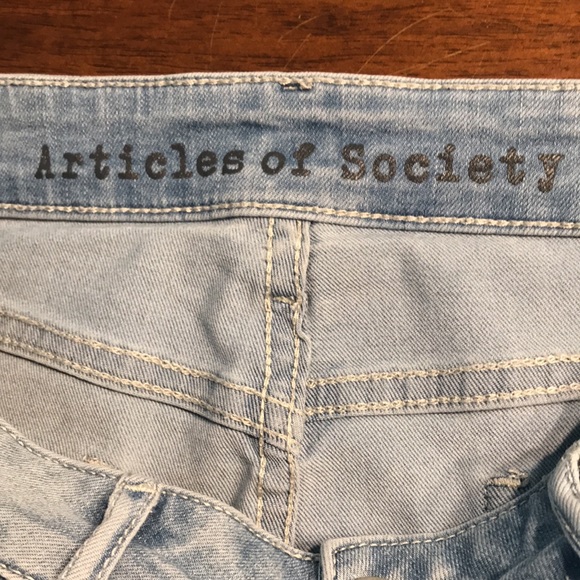 Articles of Society High Rise Distressed Skinny Jeans - Picture 6 of 13
